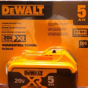 Dewalt 20v MAX XR 5 AMP HOUR LITHIUM-ION BATTERY
